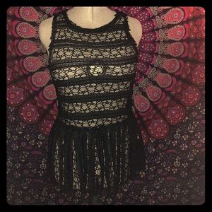Black Lace Tank. Size: Small/Med
